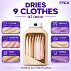 Portable Electric Cloth Dryer | Light Weight | UV Sterilization | Dries 9 Clothes at once | 7-Hour Timer | Home & Travel Essentials