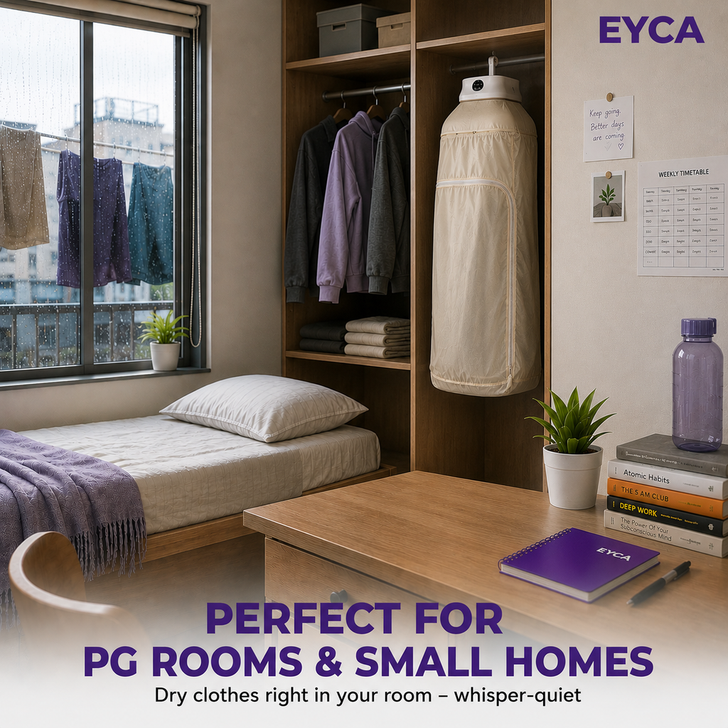 Portable Electric Cloth Dryer | Light Weight | UV Sterilization | Dries 9 Clothes at once | 7-Hour Timer | Home & Travel Essentials