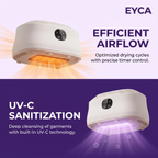 Portable Electric Cloth Dryer | Light Weight | UV Sterilization | Dries 9 Clothes at once | 7-Hour Timer | Home & Travel Essentials