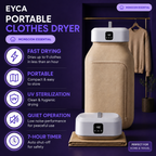 Portable Cloth Dryer | Dries 9 Clothes at once | 8 Hour Timer
