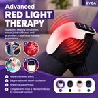 Cordless Knee Massager – 3‑in‑1 Heat, Vibration & Red Light Therapy for Joint Comfort